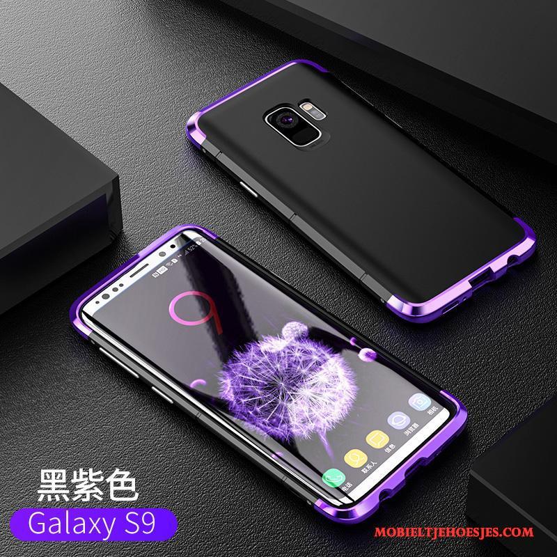 Samsung Galaxy S9 Hoes Scheppend Hoesje Telefoon Purper Persoonlijk Ster Metaal