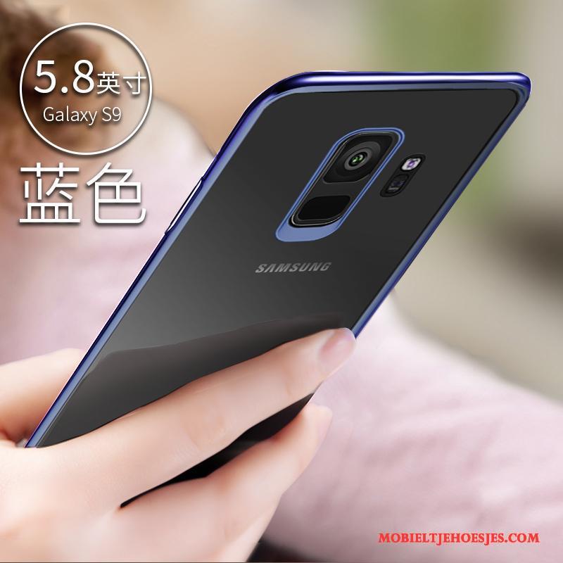Samsung Galaxy S9 Hoesje Blauw Anti-fall Dun Doorzichtig Hoes Bescherming Siliconen