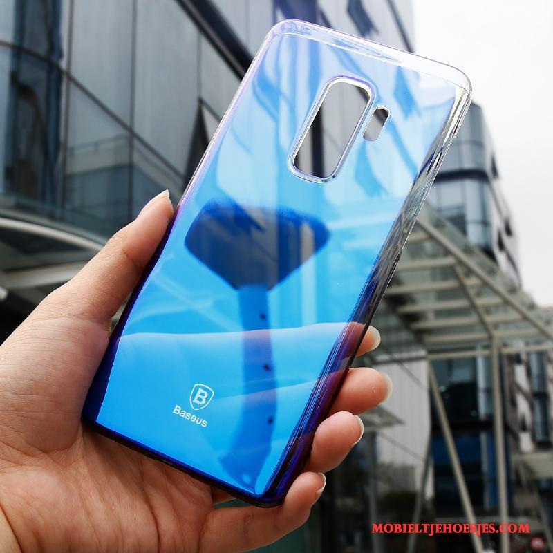 Samsung Galaxy S9+ Hoesje Hard Trend Dun Ster Anti-fall Blauw Scheppend