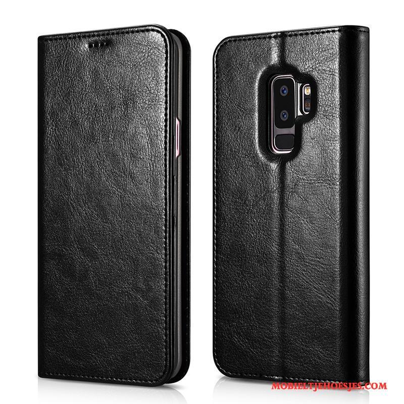 Samsung Galaxy S9+ Hoesje Mobiele Telefoon Anti-fall Hoes Clamshell Bescherming All Inclusive Zwart