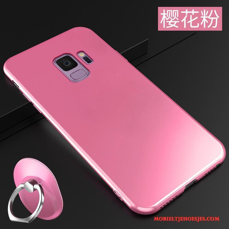 Samsung Galaxy S9 Hoesje Roze Schrobben Hoes Siliconen Zacht All Inclusive Dun
