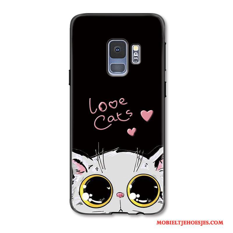 Samsung Galaxy S9+ Hoesje Spotprent Lovers Mooie Grote Reliëf Eenvoudige Hanger