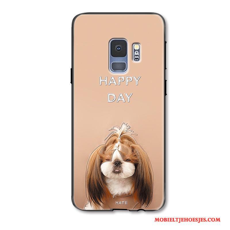 Samsung Galaxy S9 Hoesje Telefoon Mooie Bescherming Spotprent Ster Geschilderd Roze