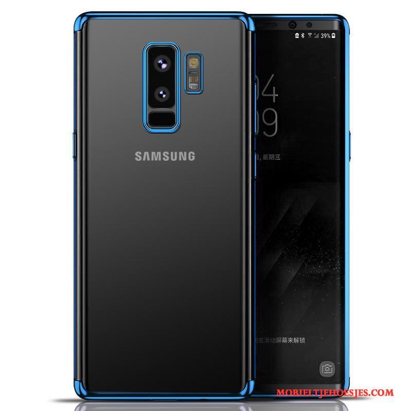 Samsung Galaxy S9 Hoesje Zacht All Inclusive Ster Blauw Doorzichtig Eenvoudige Siliconen