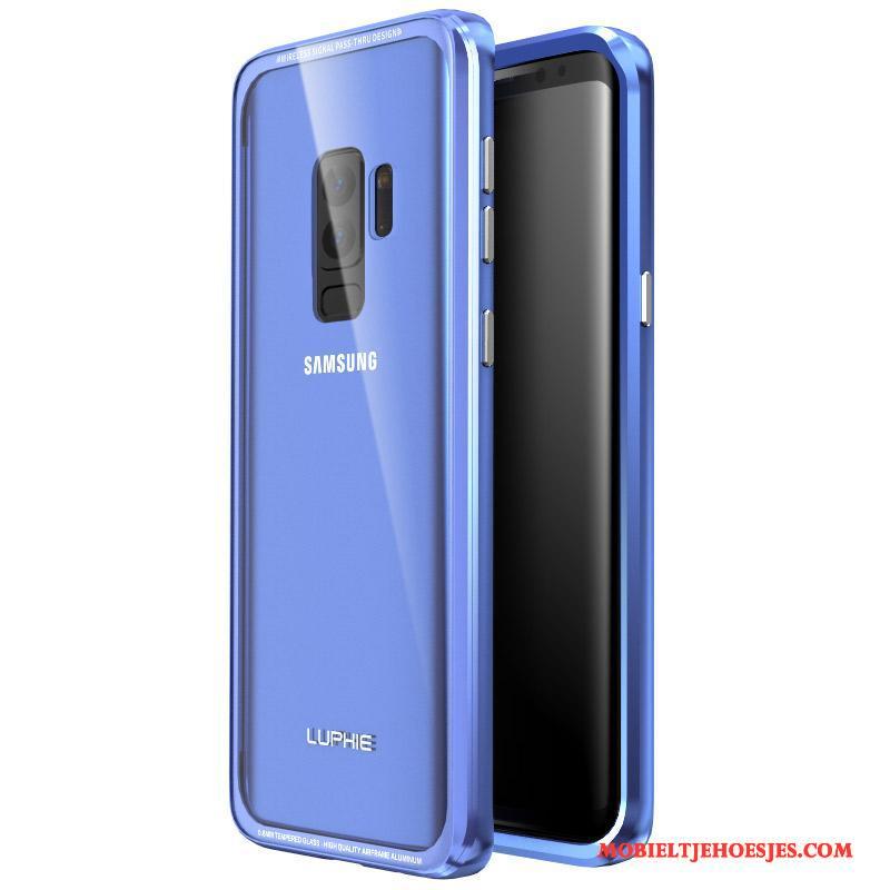 Samsung Galaxy S9+ Metaal Scheppend Ster All Inclusive Bescherming Hoesje Omlijsting