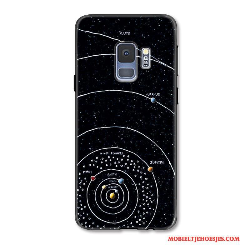 Samsung Galaxy S9+ Reliëf Hoes Anti-fall Hoesje Telefoon Bescherming Ster Scheppend