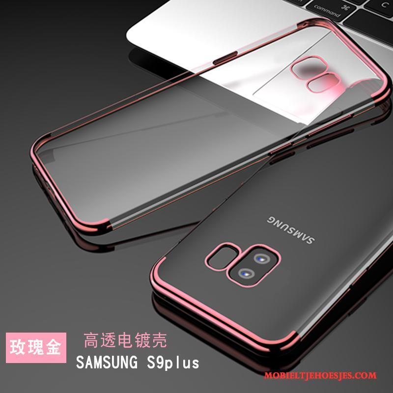 Samsung Galaxy S9+ Siliconen Anti-fall Dun Trendy Merk Hoesje Telefoon Persoonlijk Ster