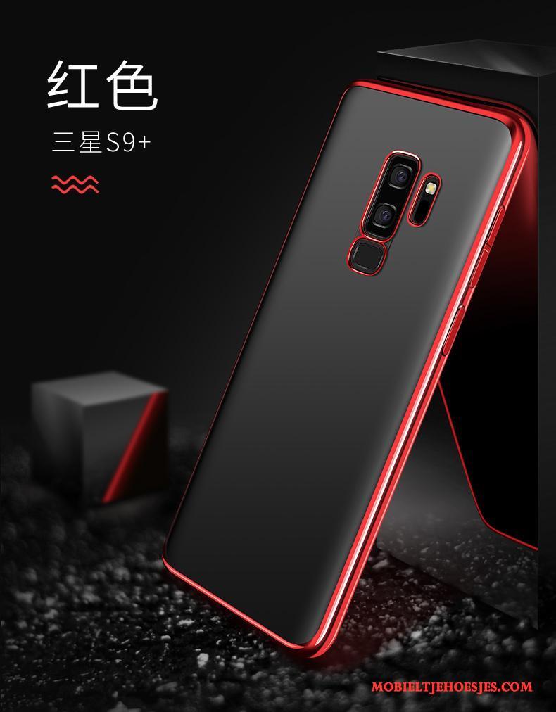 Samsung Galaxy S9+ Ster Anti-fall Rood Dun Hoesje Telefoon All Inclusive Doorzichtig