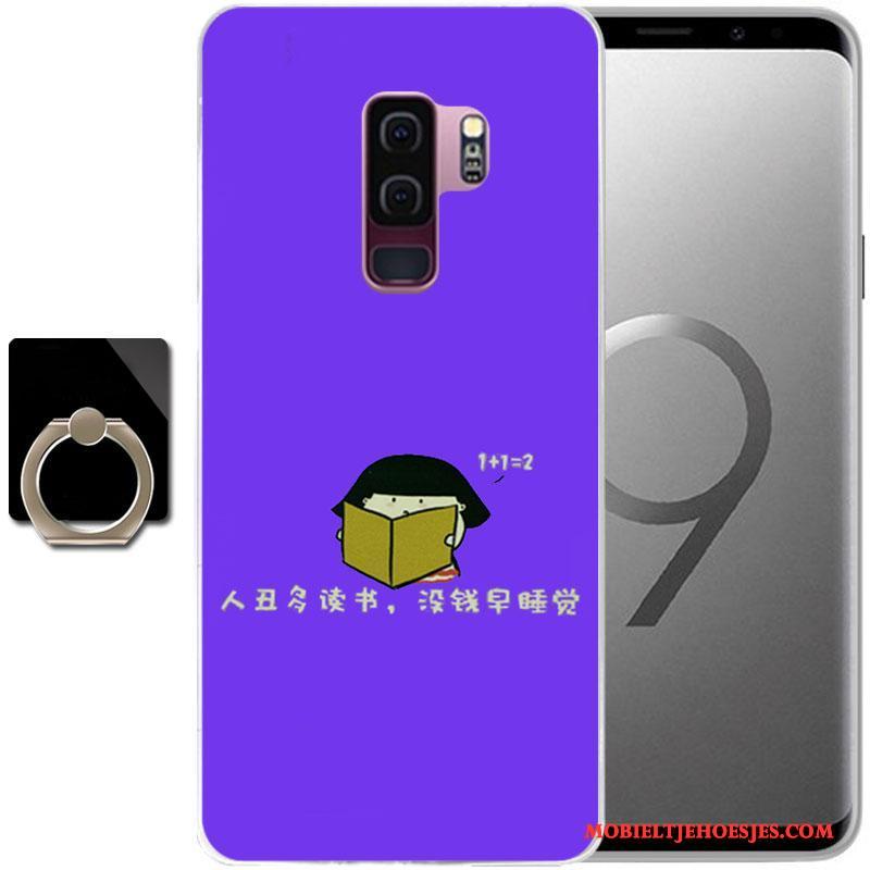 Samsung Galaxy S9+ Ster Hoes Hoesje Anti-fall Telefoon Geschilderd Purper