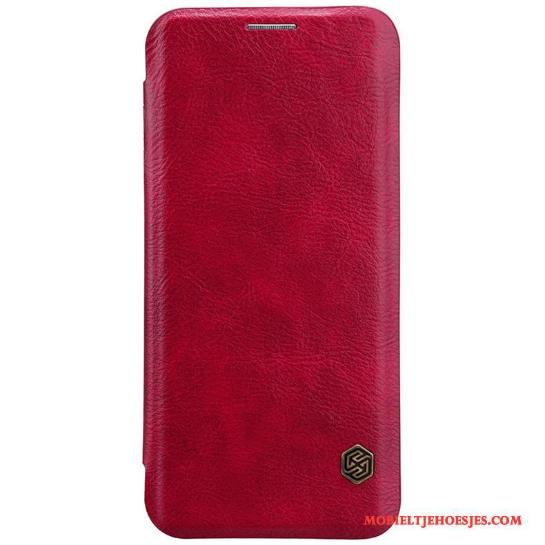 Samsung Galaxy S9 Ster Mobiele Telefoon Bescherming Hoesje Telefoon Rood Clamshell Kaart