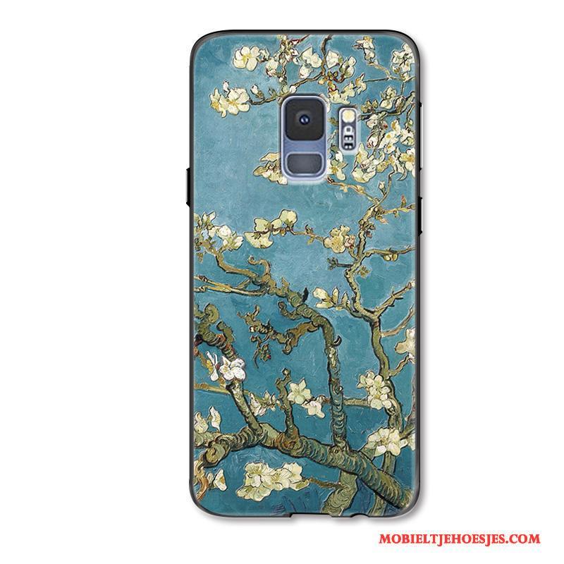Samsung Galaxy S9 Vers Bloemen Olieverfschilderij Hoes Ster Scheppend Hoesje Telefoon