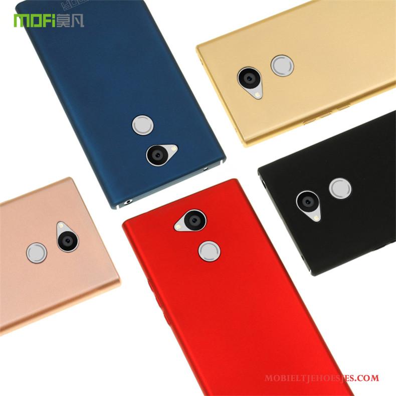 Sony Xperia L2 Hoesje Telefoon Bescherming Schrobben Rood Hemming Slank