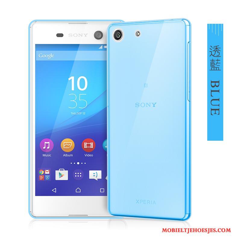 Sony Xperia M5 Dual Grote Hoesje Telefoon Blauw Mobiele Telefoon Dun Zacht