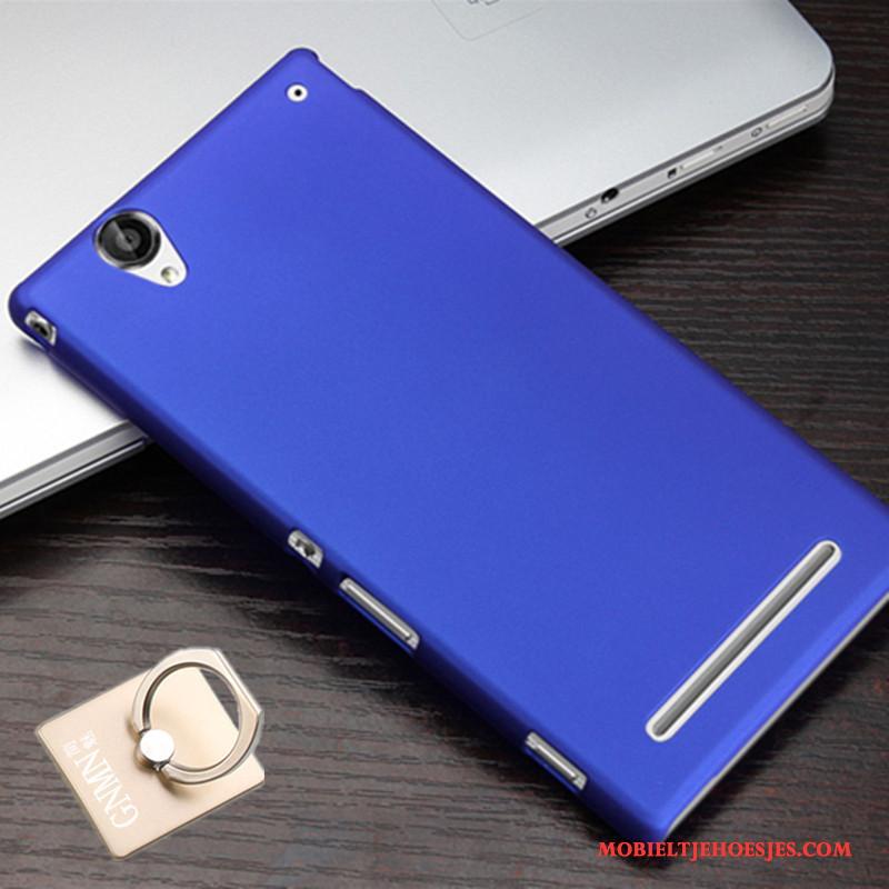 Sony Xperia T2 Bescherming Hoesje Telefoon Blauw Hard