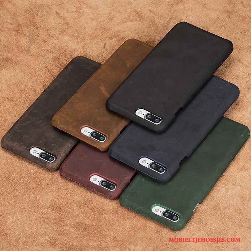 Sony Xperia X Performance Hoesje Groen Anti-fall Bruin Luxe Vintage Leren Etui Voor