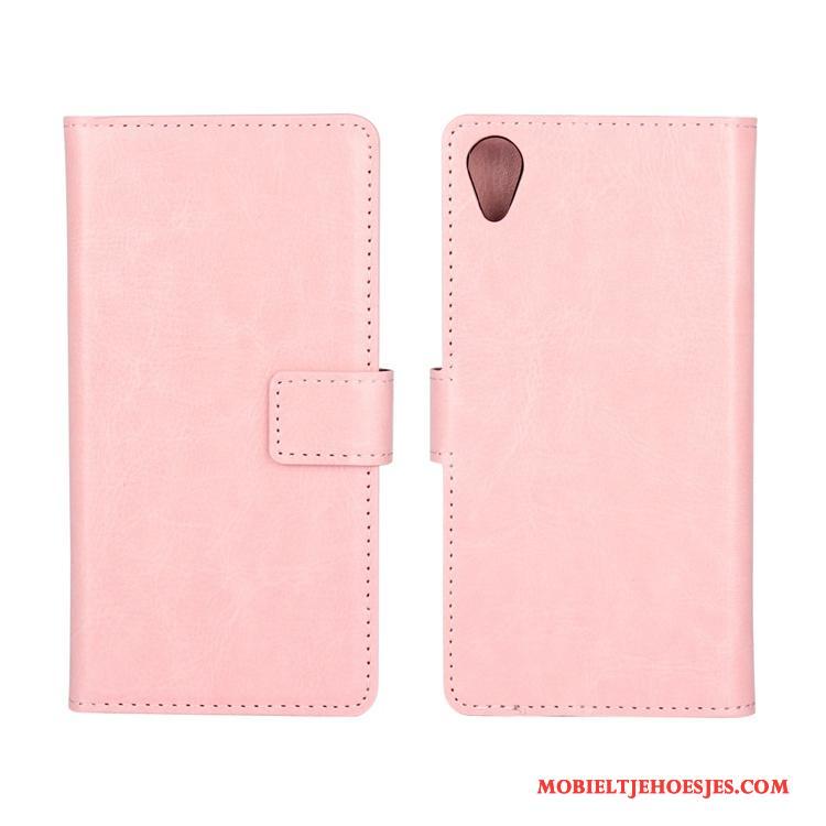 Sony Xperia X Performance Roze Voor Mobiele Telefoon Hoes Folio Hoesje Telefoon Bescherming