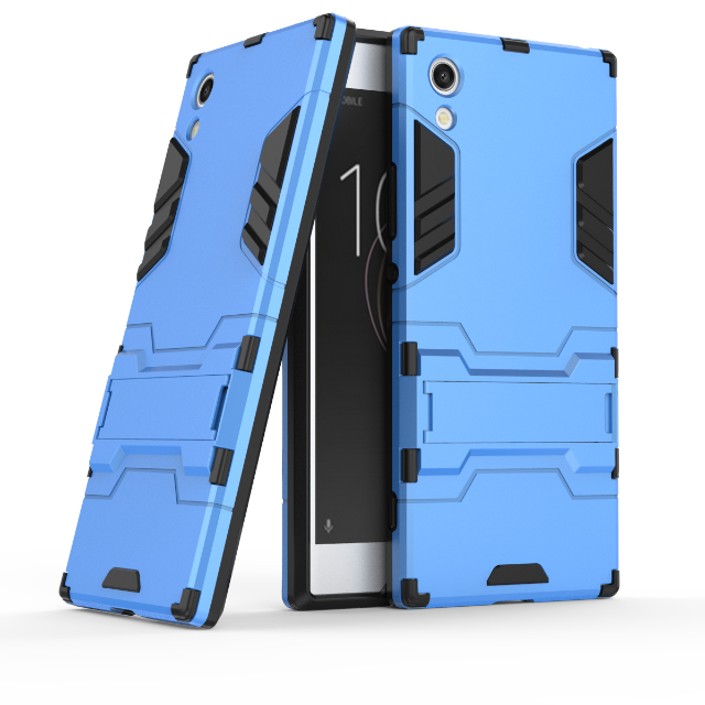 Sony Xperia Xa1 Blauw Hoesje Telefoon Trend Ondersteuning Bescherming