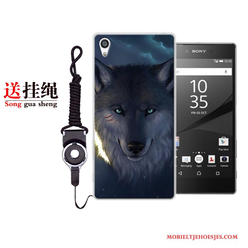 Sony Xperia Xa1 Plus Persoonlijk Spotprent Hoes Hoesje Telefoon Bescherming Blauw
