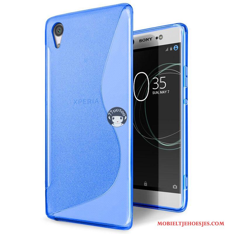 Sony Xperia Xa1 Ultra Anti-fall Blauw Hoesje Telefoon Siliconen Bescherming Zacht Mobiele Telefoon