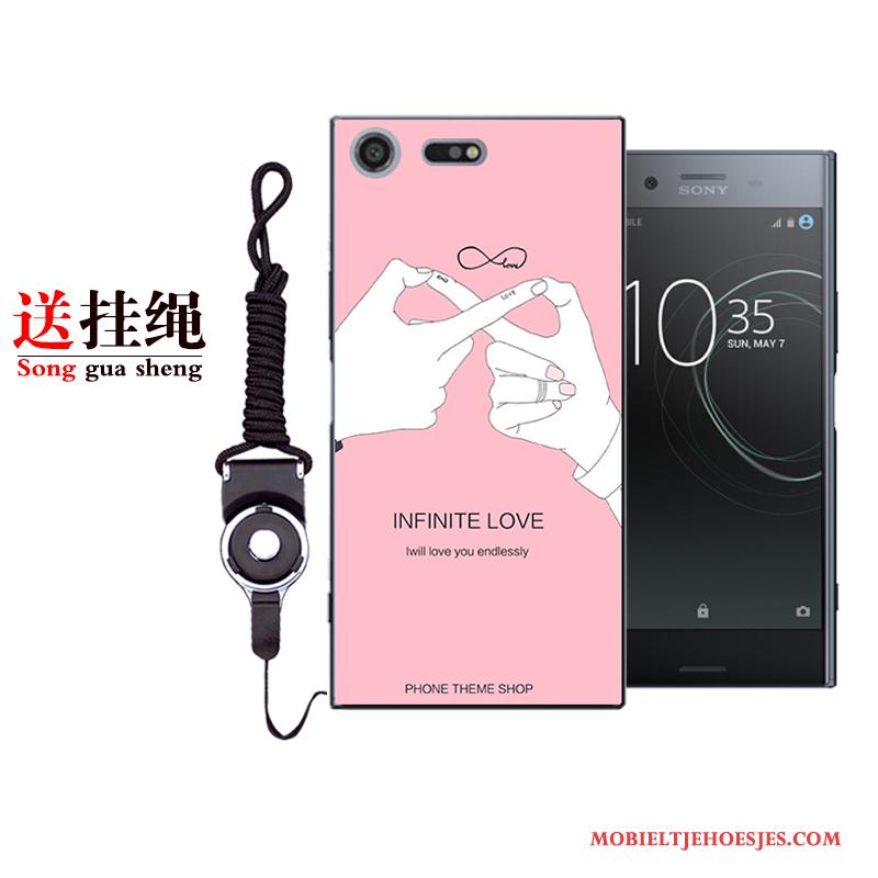 Sony Xperia Xz Premium Hoesje Telefoon Roze Bescherming Mini Kunst Vers