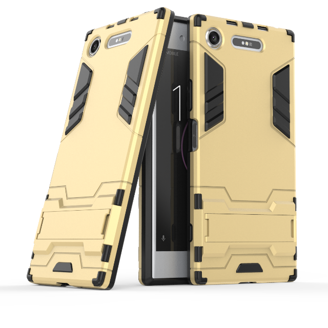 Sony Xperia Xz1 All Inclusive Hoes Hoesje Telefoon Mobiele Telefoon Geel Ondersteuning