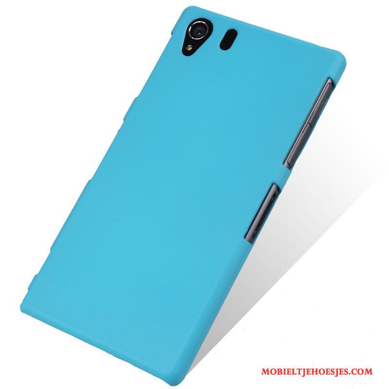 Sony Xperia Z1 Hoes Achterklep Hoesje Telefoon Mobiele Telefoon Bescherming Blauw