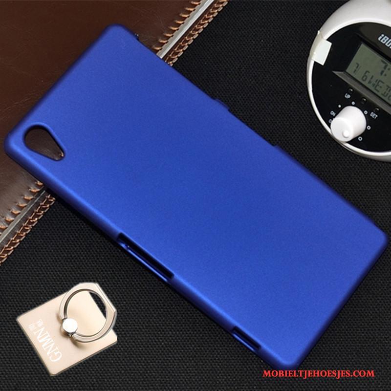 Sony Xperia Z1 Hoes Hoesje Telefoon Hard Schrobben Bescherming Blauw