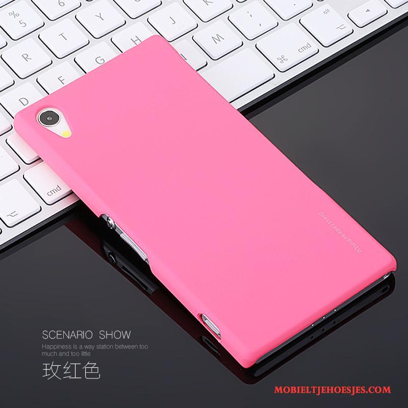 Sony Xperia Z2 Mobiele Telefoon Hoesje Schrobben Roze Dun Hard Telefoon