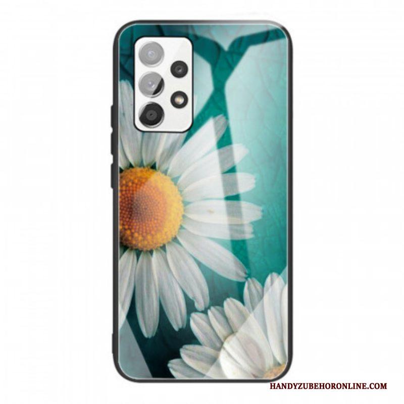 Telefoonhoesje voor Samsung Galaxy A53 5G Daisy Gehard Glas