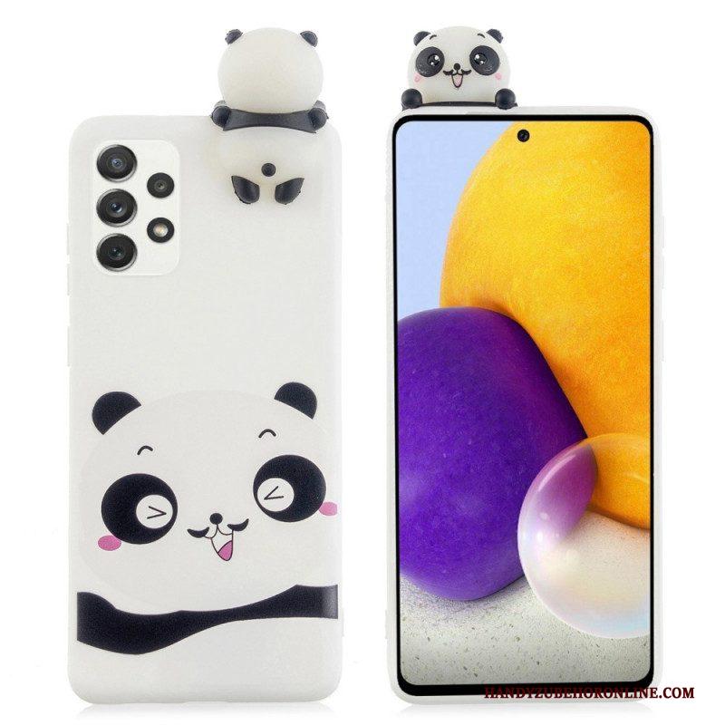 Telefoonhoesje voor Samsung Galaxy A53 5G Ik Hou Van Panda 3d