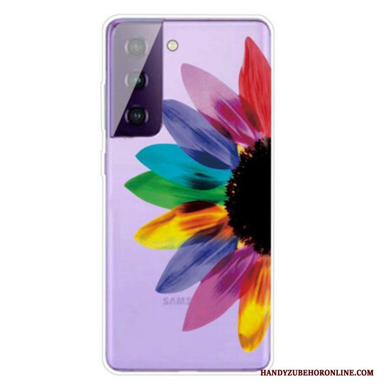 Telefoonhoesje voor Samsung Galaxy S21 FE Kleurrijke Bloem