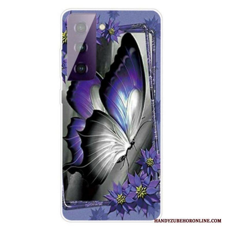 Telefoonhoesje voor Samsung Galaxy S21 Plus 5G Koninklijke Vlinder