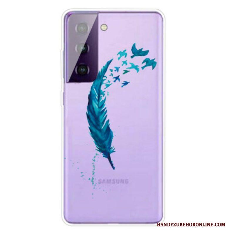 Telefoonhoesje voor Samsung Galaxy S21 Plus 5G Prachtige Veer
