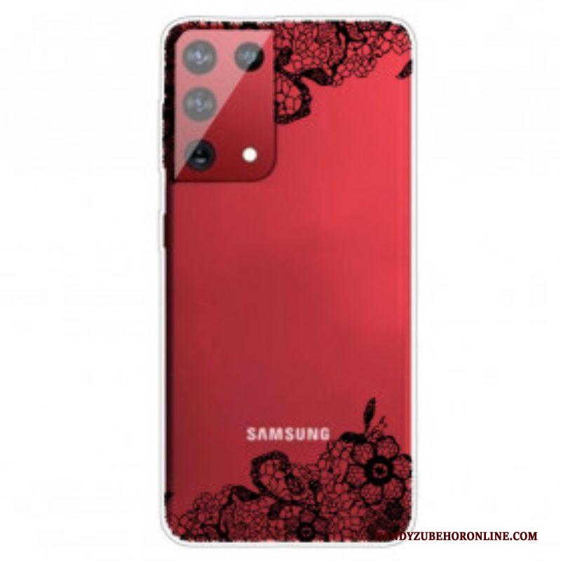Telefoonhoesje voor Samsung Galaxy S21 Ultra 5G Fijne Kant