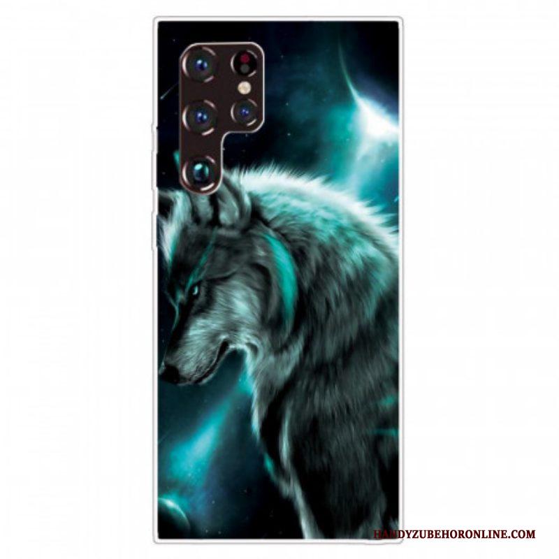 Telefoonhoesje voor Samsung Galaxy S22 Ultra 5G Kern Wolf