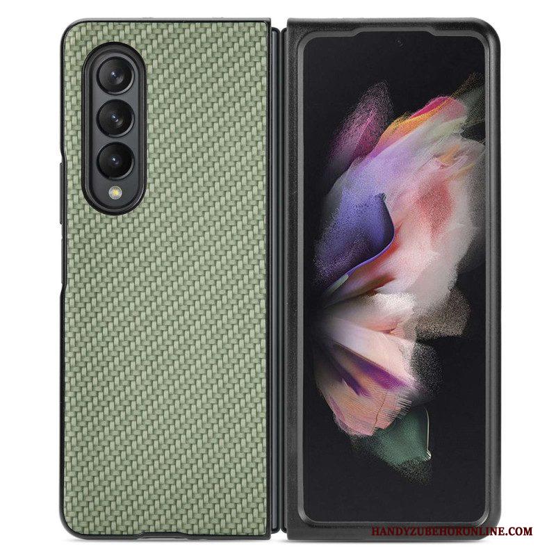 Telefoonhoesje voor Samsung Galaxy Z Fold 4 Koolstofvezel Met Geweven Effect