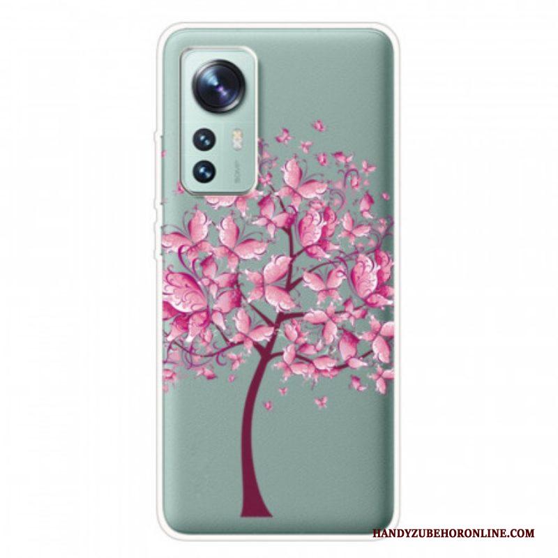 Telefoonhoesje voor Xiaomi 12 Pro Siliconen Roze Boom