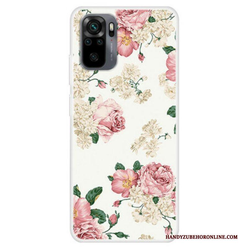 Telefoonhoesje voor Xiaomi Redmi Note 10 / 10S Vrijheid Bloemen