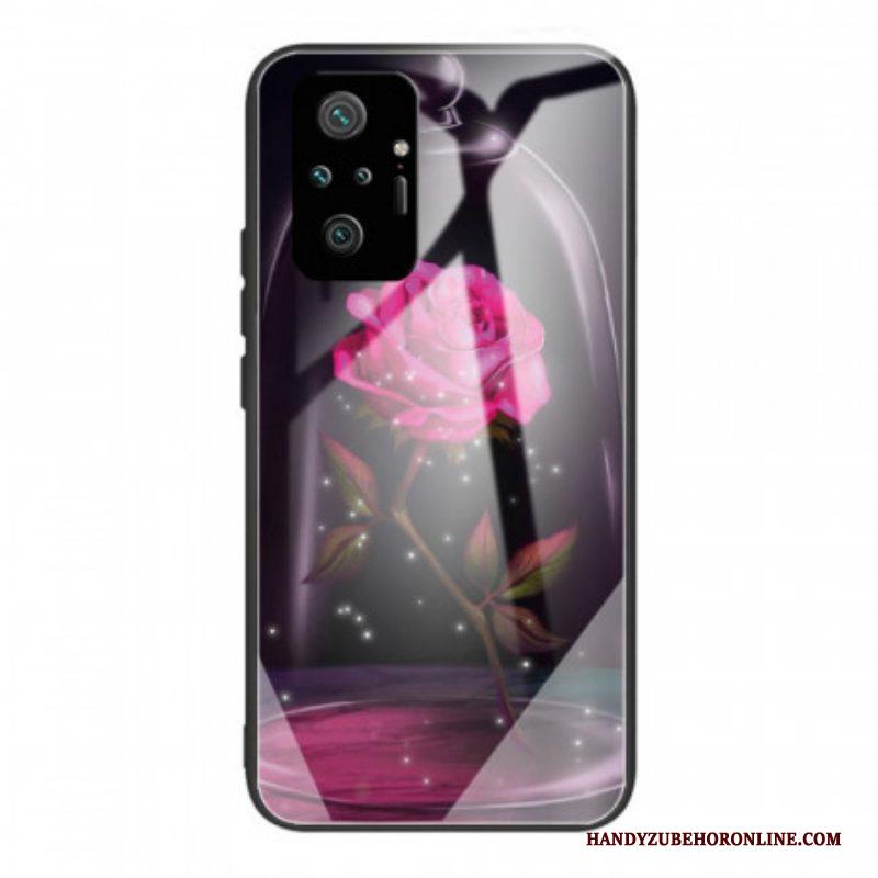 Telefoonhoesje voor Xiaomi Redmi Note 10 Pro Magisch Roze Gehard Glas