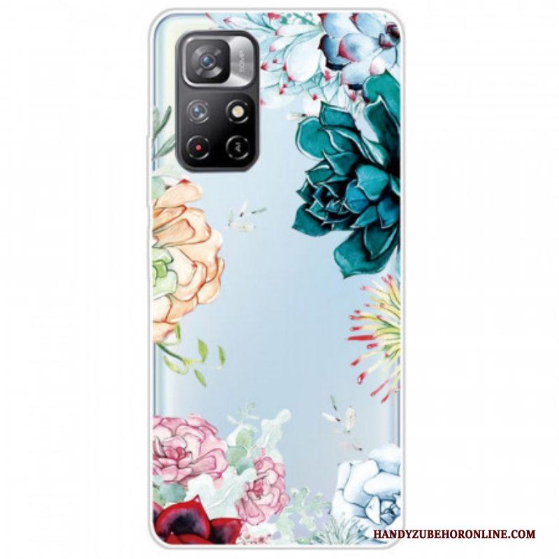 Telefoonhoesje voor Xiaomi Redmi Note 11 Pro Plus 5G Naadloze Aquarel Bloemen