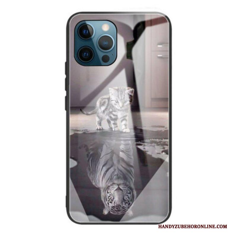 Telefoonhoesje voor iPhone 13 Pro Kittendroom Van Gehard Glas