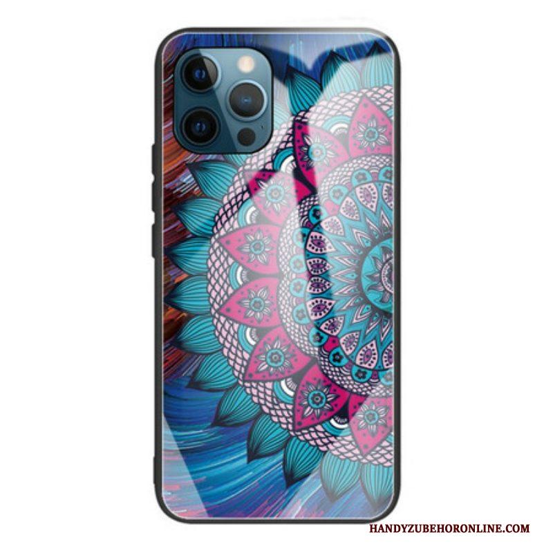 Telefoonhoesje voor iPhone 13 Pro Mandala Gehard Glas