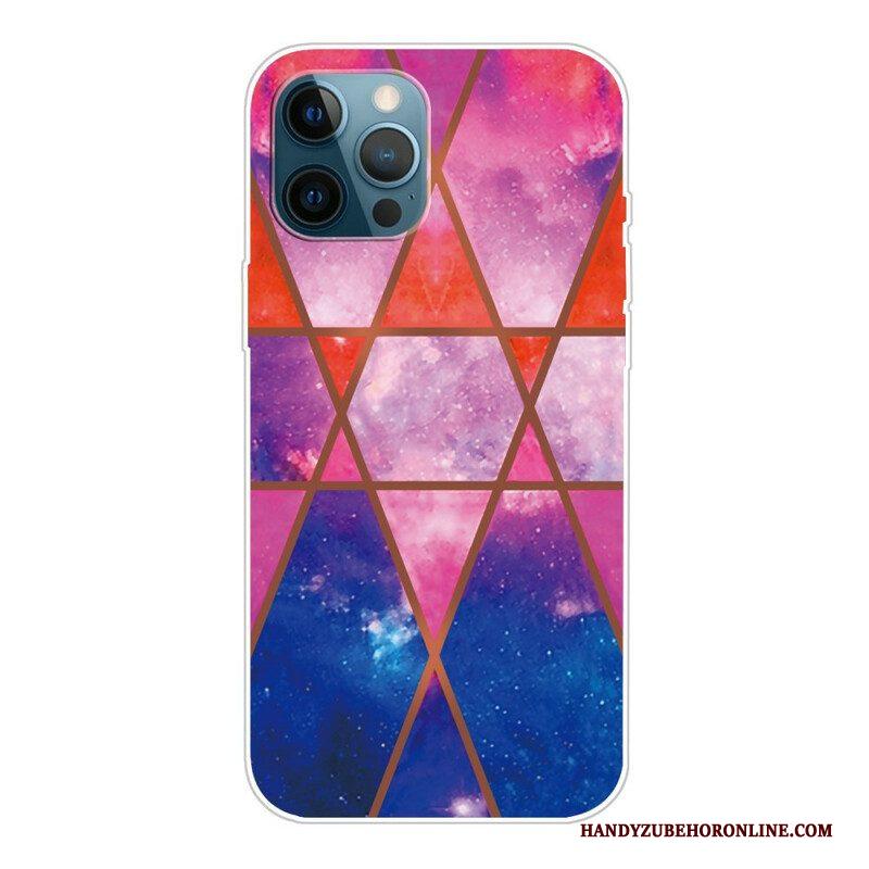 Telefoonhoesje voor iPhone 13 Pro Variabel Geometrisch Marmer