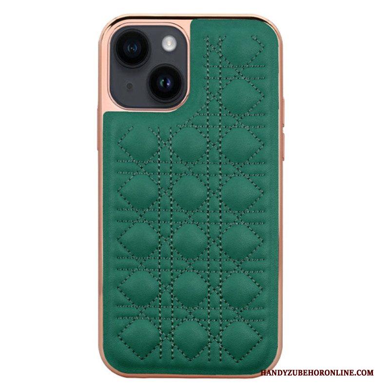 Telefoonhoesje voor iPhone 14 Plus Vietao Couture Leereffect