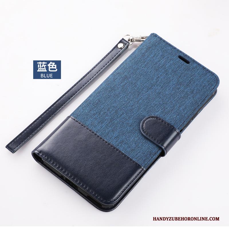 Xiaomi Mi 10 Anti-fall Donkerblauw All Inclusive Jeugd Leren Etui Hoesje Telefoon Mini