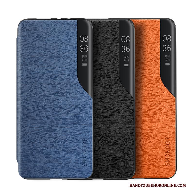 Xiaomi Mi 10 Pro Hoesje Folio Leren Etui Siliconen All Inclusive Net Red Blauw Hoes