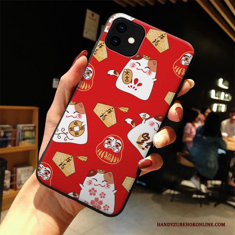 iPhone 11 Hoesje All Inclusive Rijkdom Siliconen Lovers Bescherming Rood Mode