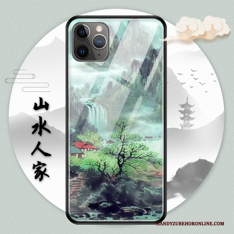 iPhone 11 Pro Bescherming Hoes Landschap Chinese Stijl Scheppend Persoonlijk Hoesje