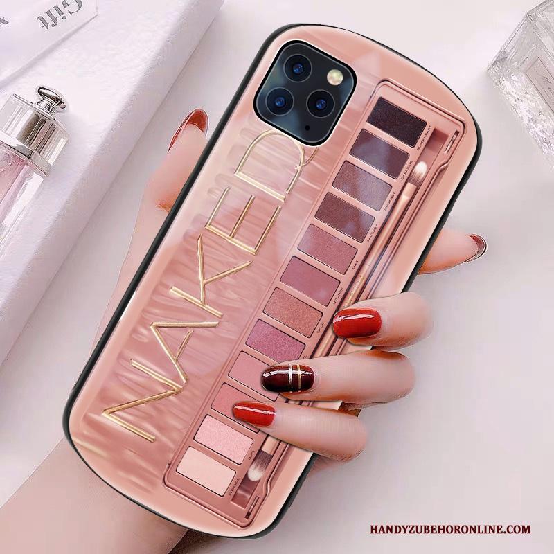 iPhone 11 Pro Boog Hart Hoesje Telefoon Rondje Glas All Inclusive Roze
