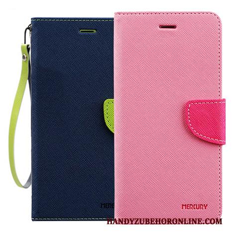 iPhone 11 Pro Hoesje Hanger Zacht Roze Siliconen Anti-fall Leren Etui